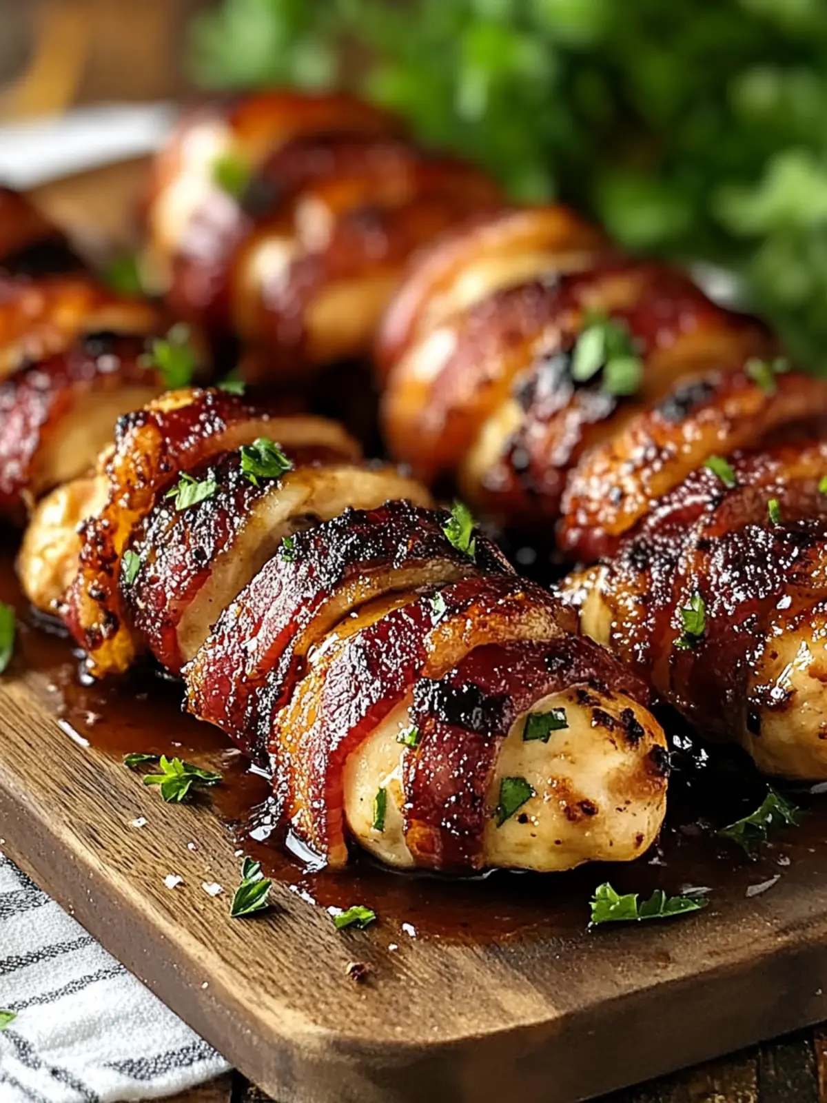 Brown Sugar Bacon Wrapped Chicken: Irresistibly Sweet Bliss 4 Brown Sugar Bacon Wrapped Chicken
