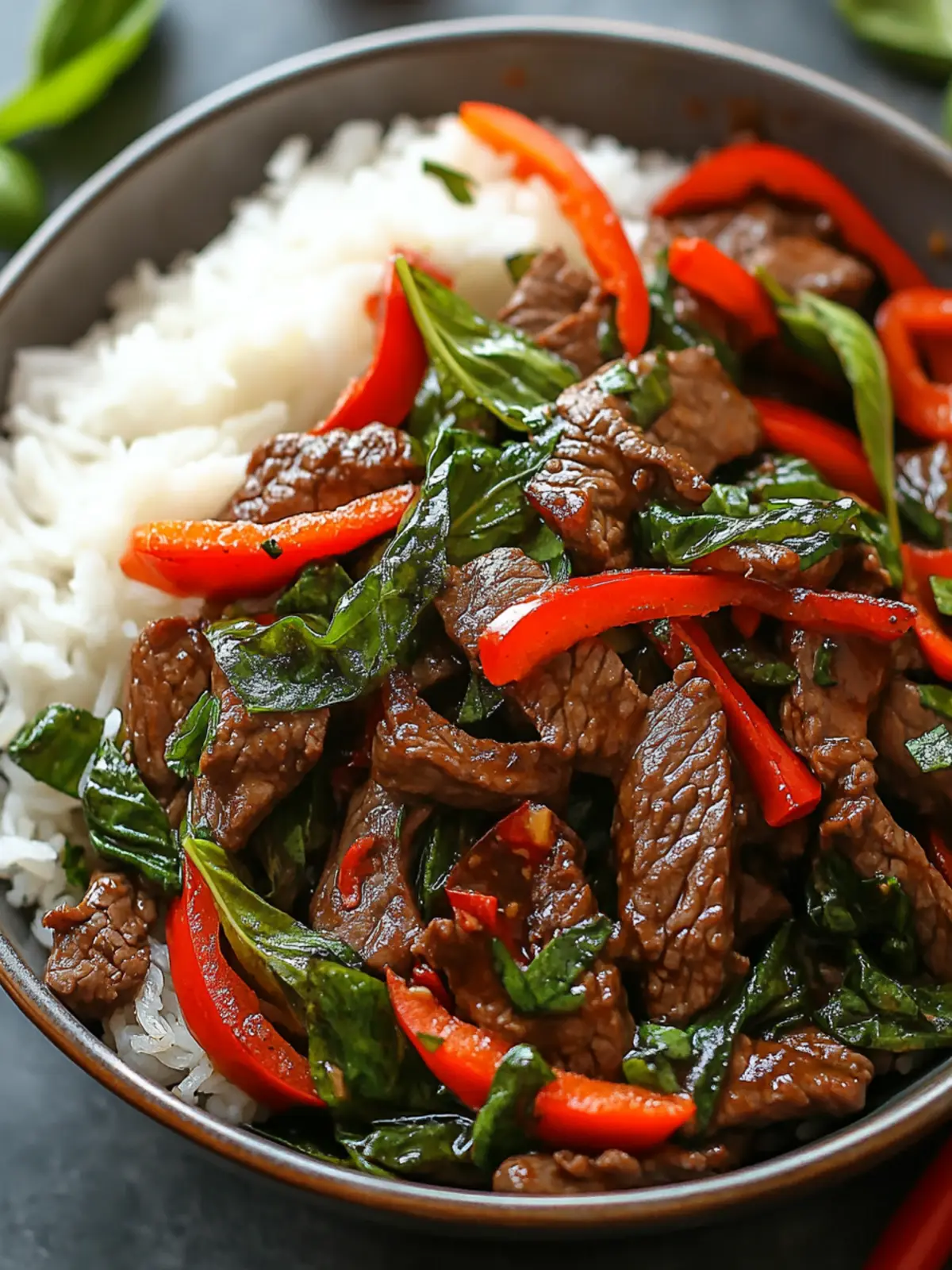 Thai Basil Beef Stir-Fry: A Quick and Delicious Weeknight Delight 2 Thai Basil Beef Stir-Fry