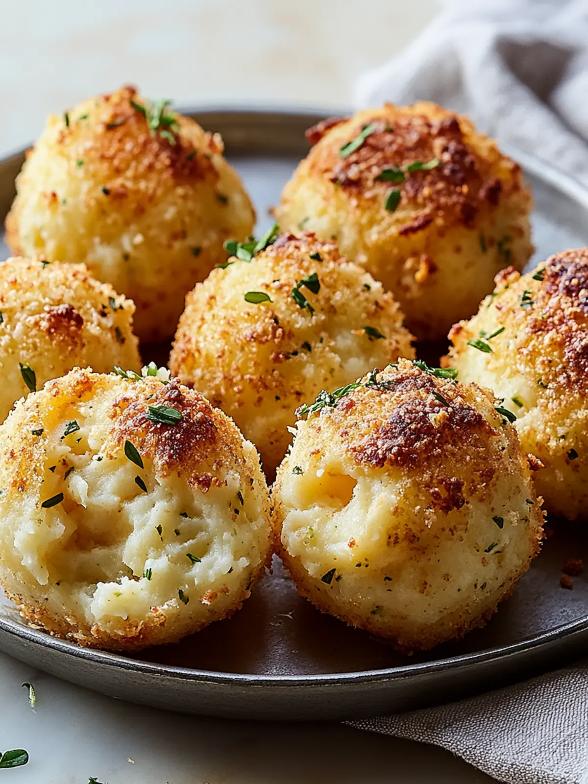 Herb Cheddar Mashed Potato Bombs: The Ultimate Comfort Snack 4 Herb Cheddar Mashed Potato Bombs