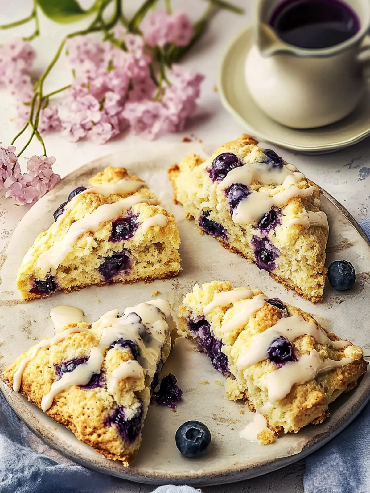 Blueberry Scones That Make Mornings Shine with Flavor 2 Blueberry Scones