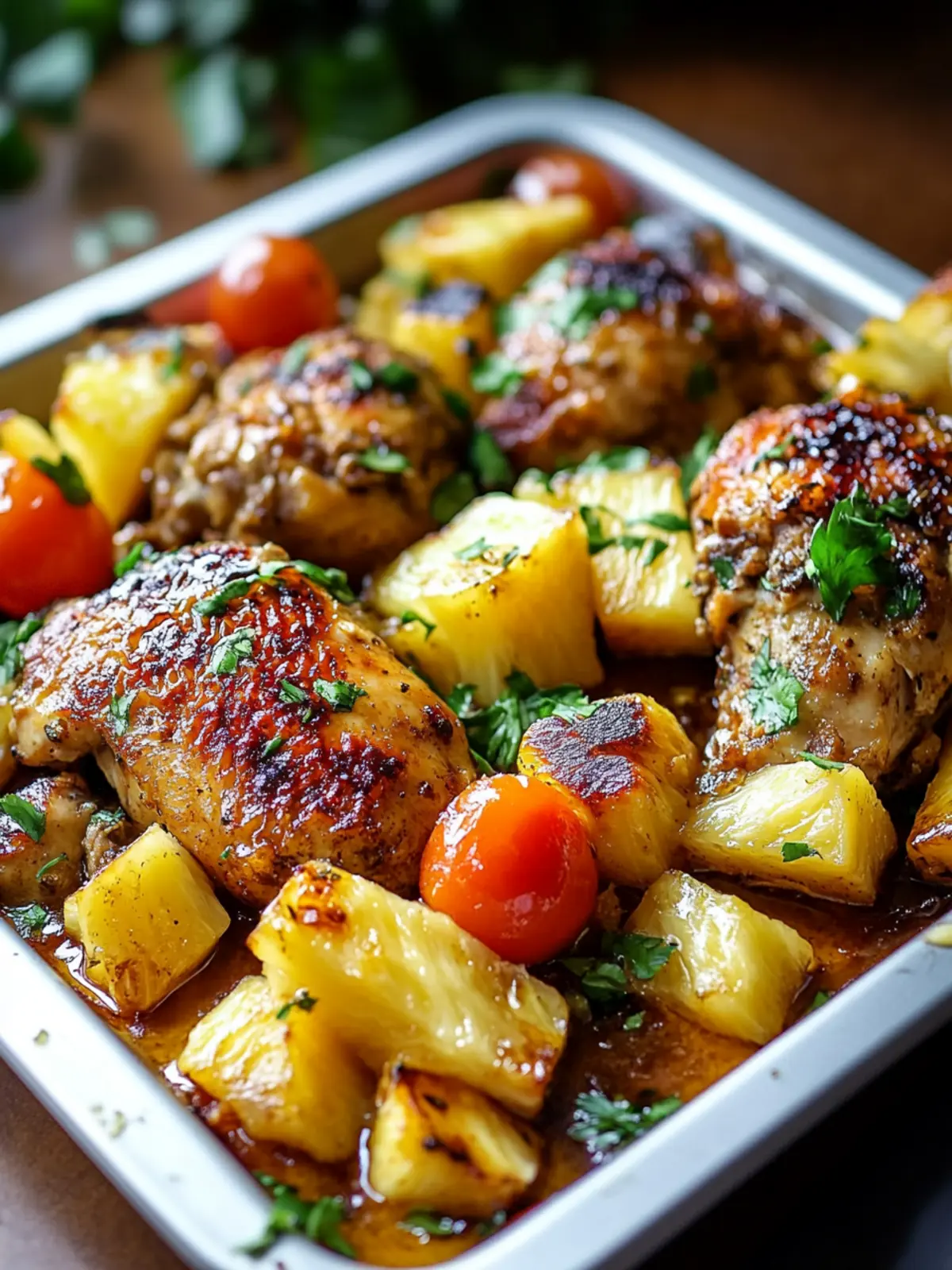 Pineapple Honey Mustard Chicken Sheet Pan Dinner Made Easy 2 Pineapple Honey Mustard Chicken Sheet Pan Dinner