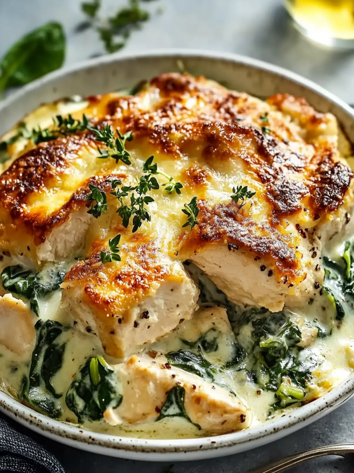 Creamy Chicken and Spinach Casserole for Busy Weeknights 3 Creamy Chicken and Spinach Casserole