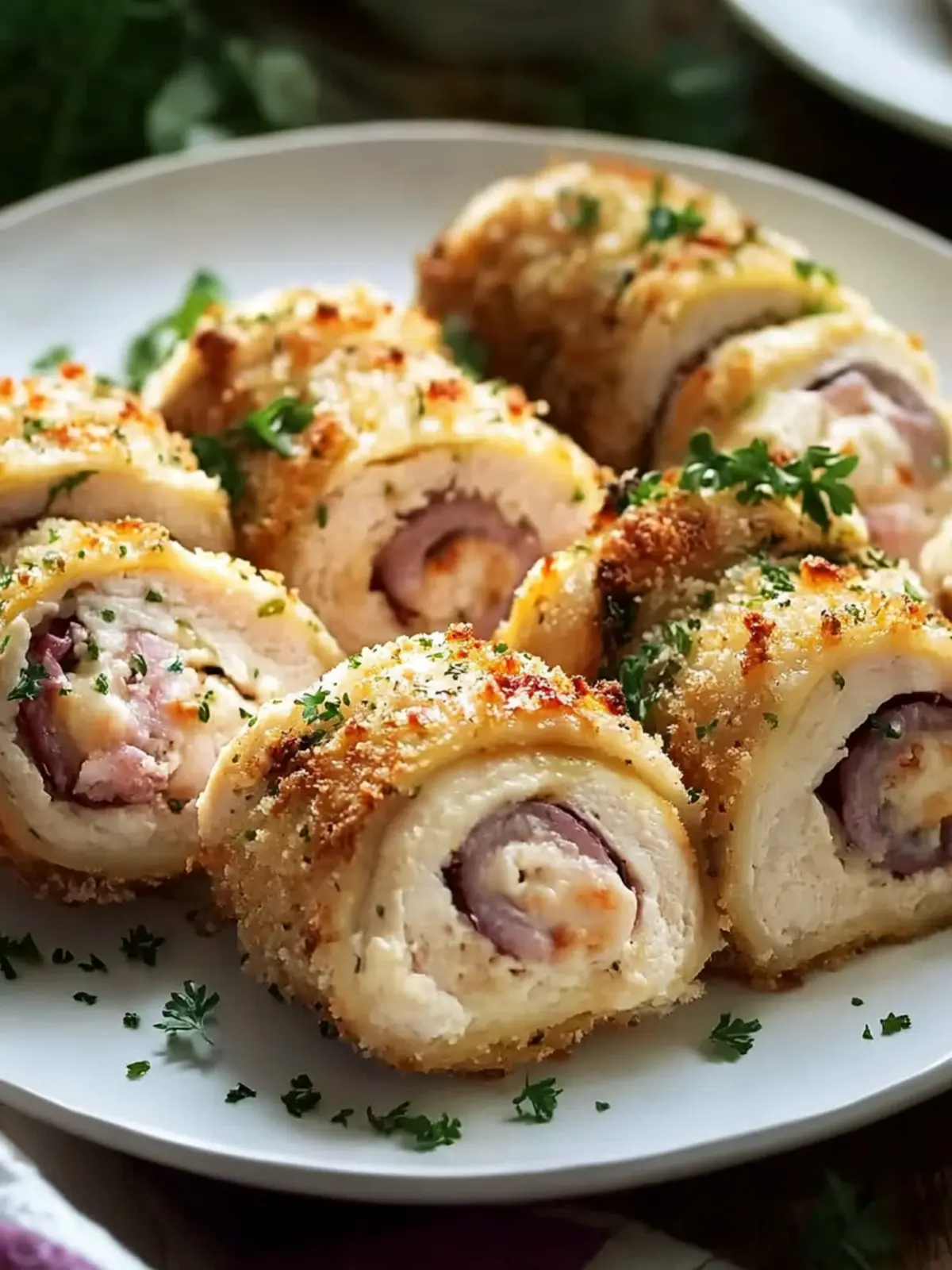Baked Chicken Cordon Bleu Rolls: Quick, Cheesy Bliss at Home 4 Baked Chicken Cordon Bleu Rolls