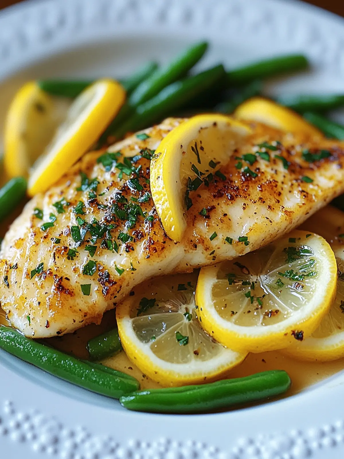 Zesty Lemon Garlic Tilapia with Green Beans for a Quick Delight 3 Lemon Garlic Tilapia with Green Beans