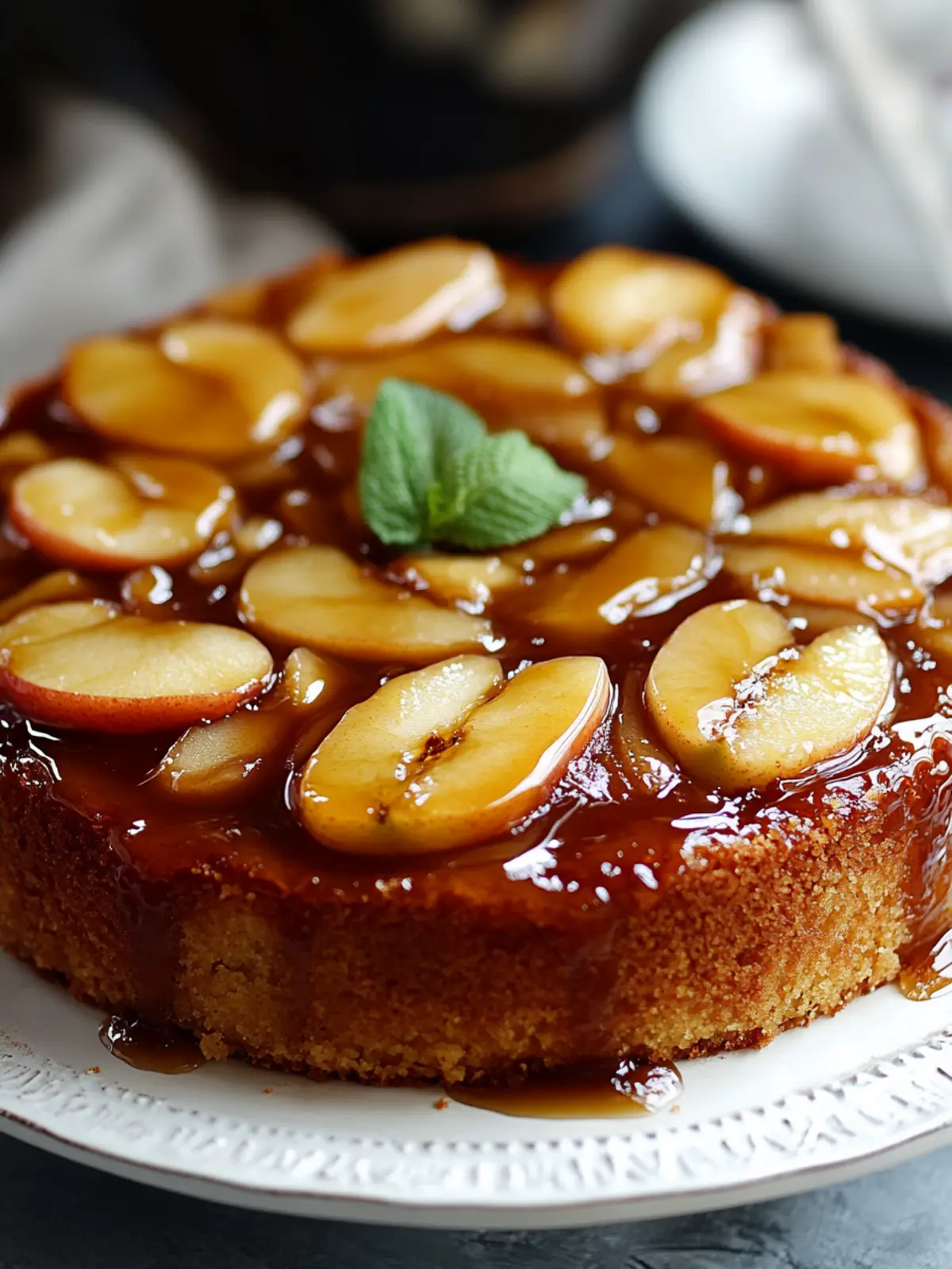 Indulge in Caramel Apple Upside-Down Cake Bliss Tonight 2 Caramel Apple Upside-Down Cake