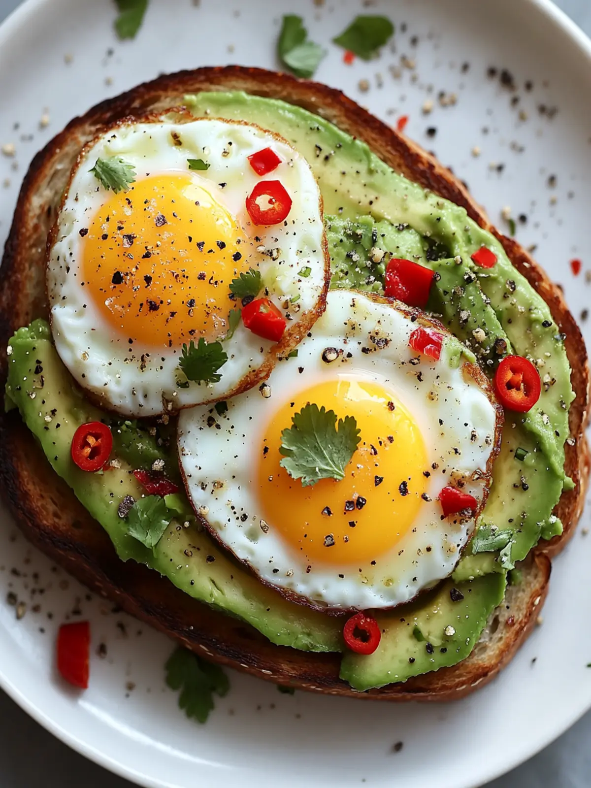 Avocado Egg Toast: Your Quick and Creamy Breakfast Fix 2 Avocado Egg Toast