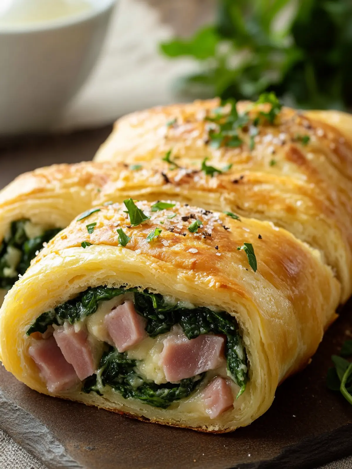 Spinach Ham Breakfast Rolls Your New Morning Favorite 4 Spinach Ham Breakfast Roll