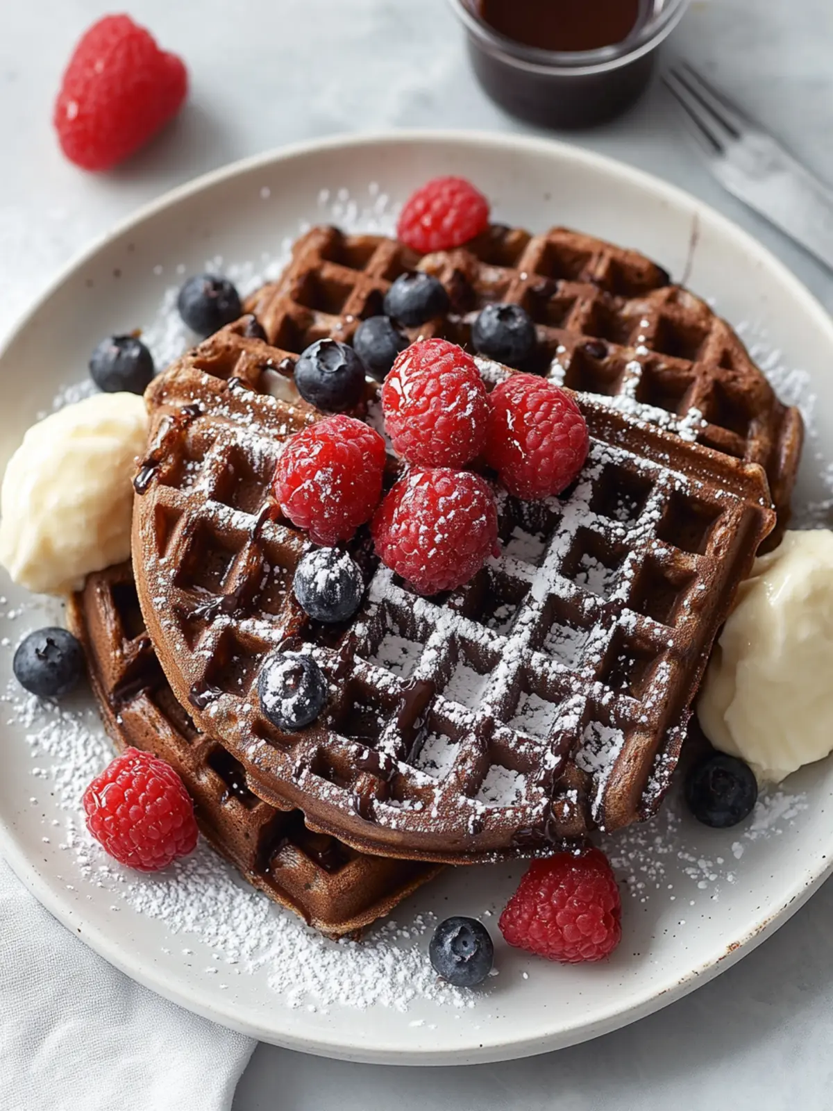 Decadent Chocolate Waffles for a Sweet Morning Bliss 4 Chocolate Waffles