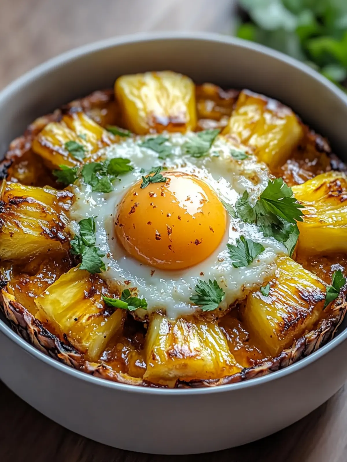 Tropical Caramelized Pineapple Egg Bowl for a Bright Morning 3 Caramelized Pineapple Egg Bowl