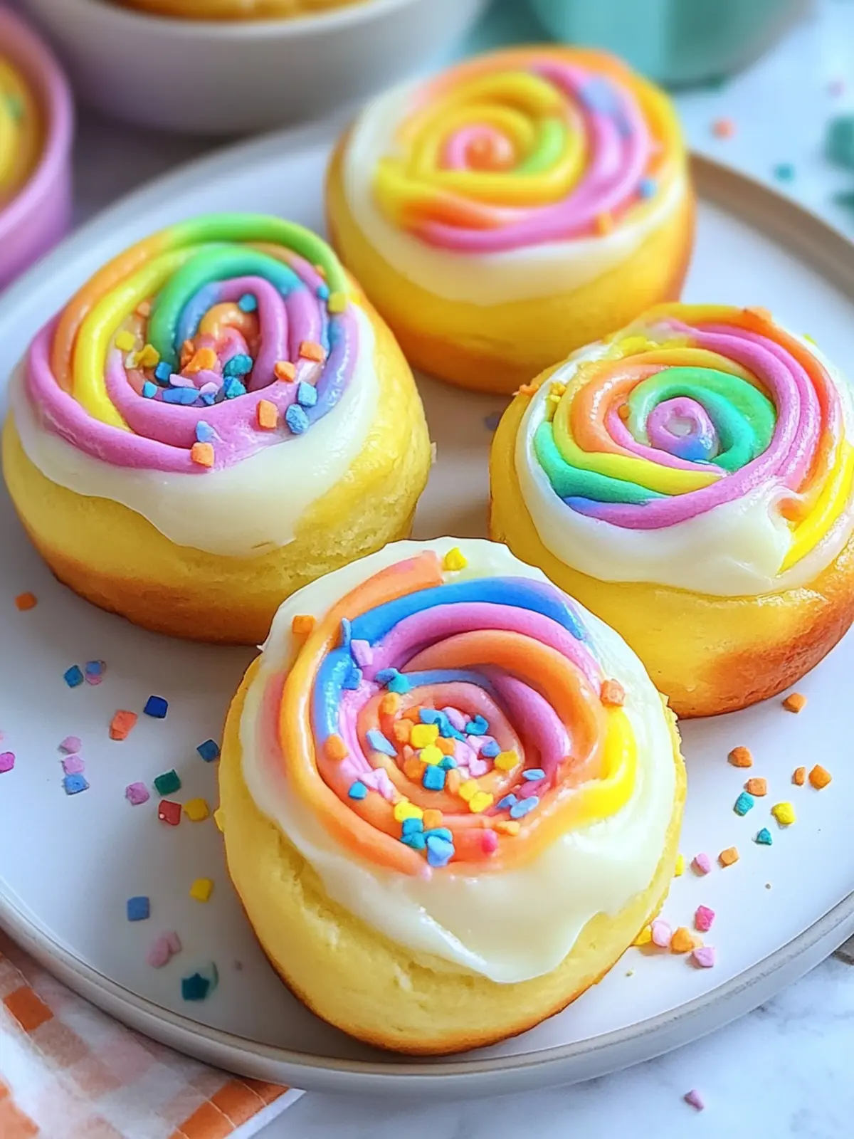 Lemon Cream Cheese Rainbow Sweet Rolls for a Joyful Brunch 4 Lemon Cream Cheese Rainbow Sweet Rolls
