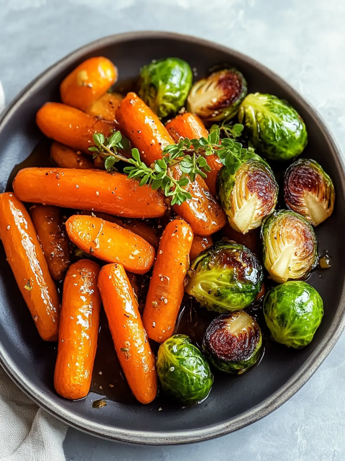 Crispy Maple Glazed Carrots & Brussels Sprouts for Cozy Nights 2 Crispy Maple Glazed Carrots & Brussels Sprouts