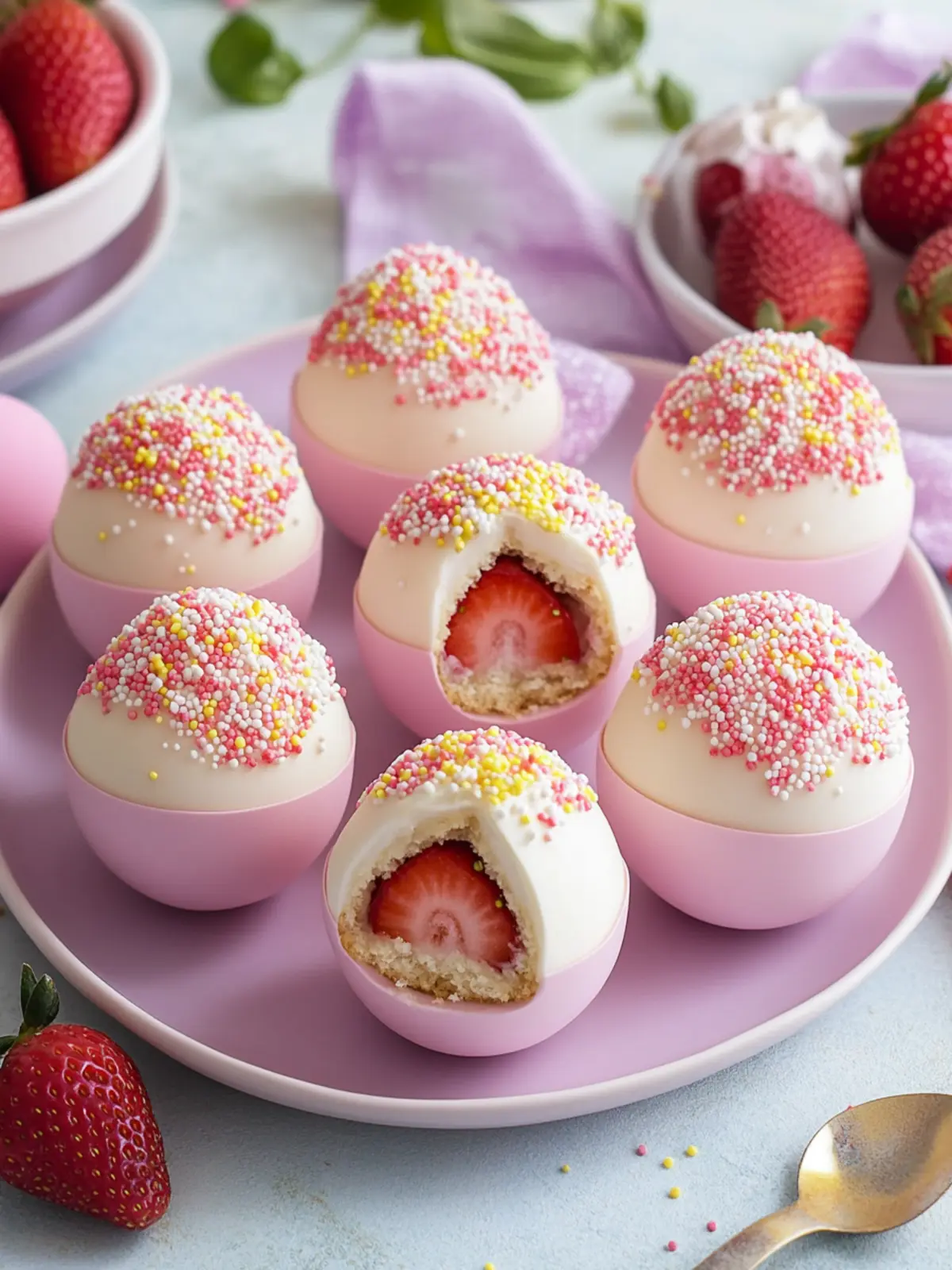 Delicious Strawberry Shortcake Easter Egg Bombs You ll Love 2 Strawberry Shortcake Easter Egg Bombs