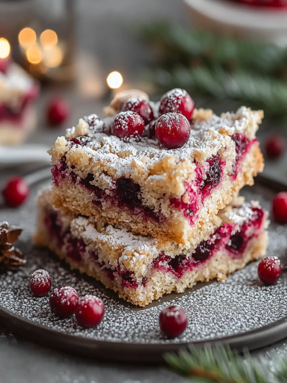 Moist Christmas Cranberry Bars to Brighten Your Holidays 4 Moist Christmas Cranberry Bars