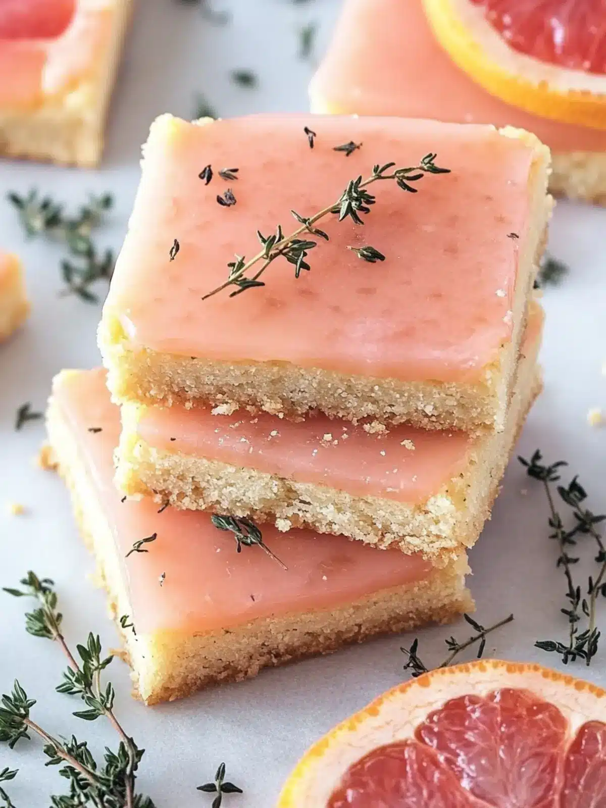 Delightful Pink Grapefruit and Thyme Vegan Shortbread Treats 4 Pink Grapefruit and Thyme Vegan Shortbread