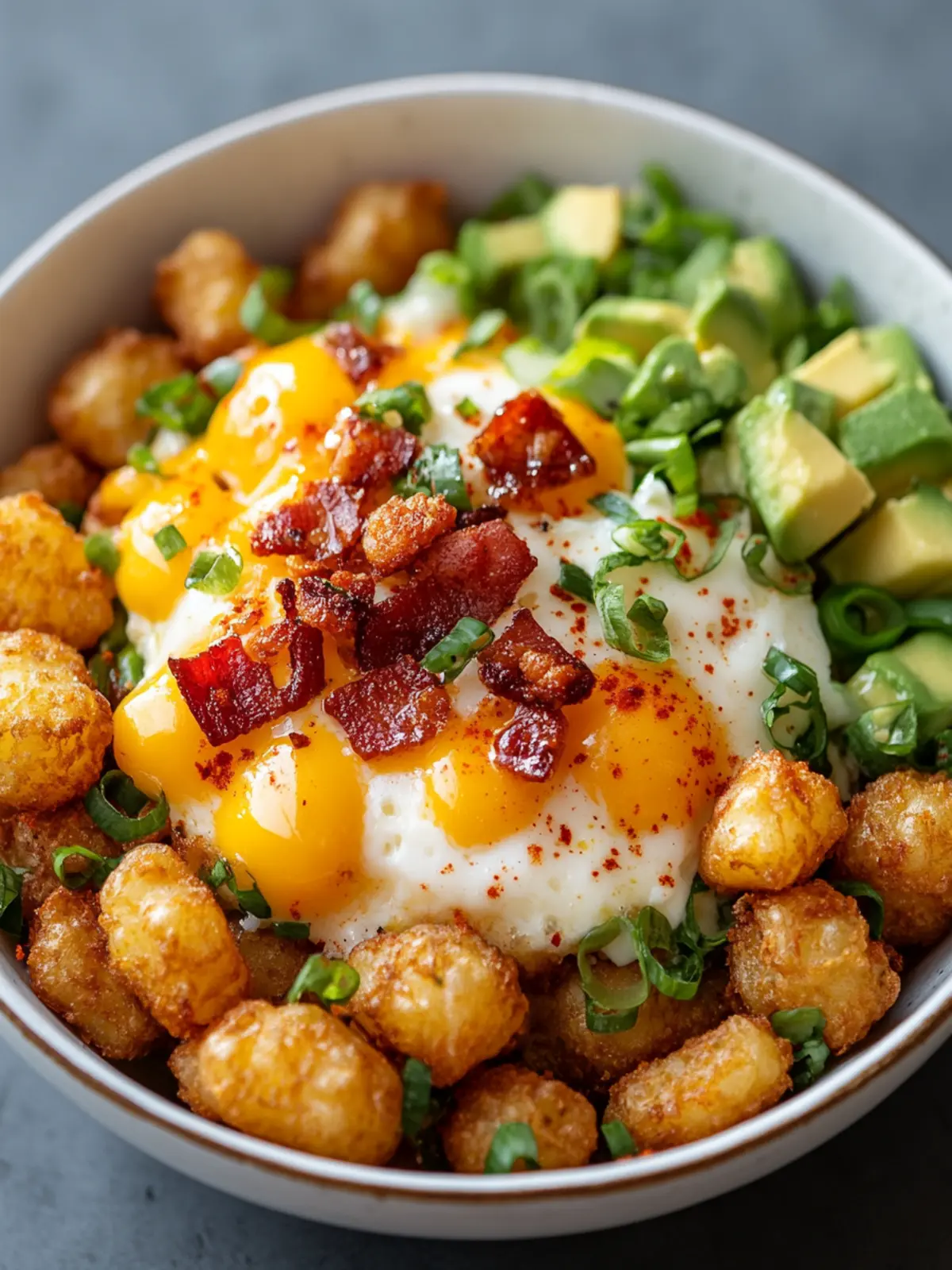 Irresistible Tater Tot Breakfast Bowl for Ultimate Comfort Mornings 2 Tater Tot Breakfast Bowl