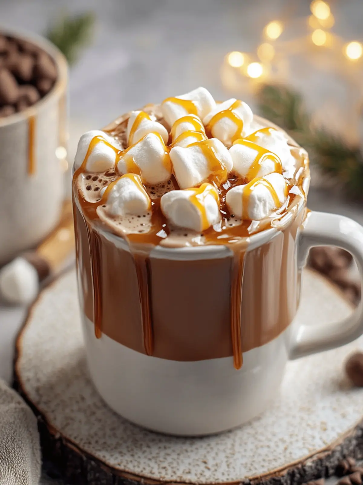 Indulge in Caramel Marshmallow Hot Chocolate Bliss 2 Caramel Marshmallow Hot Chocolate