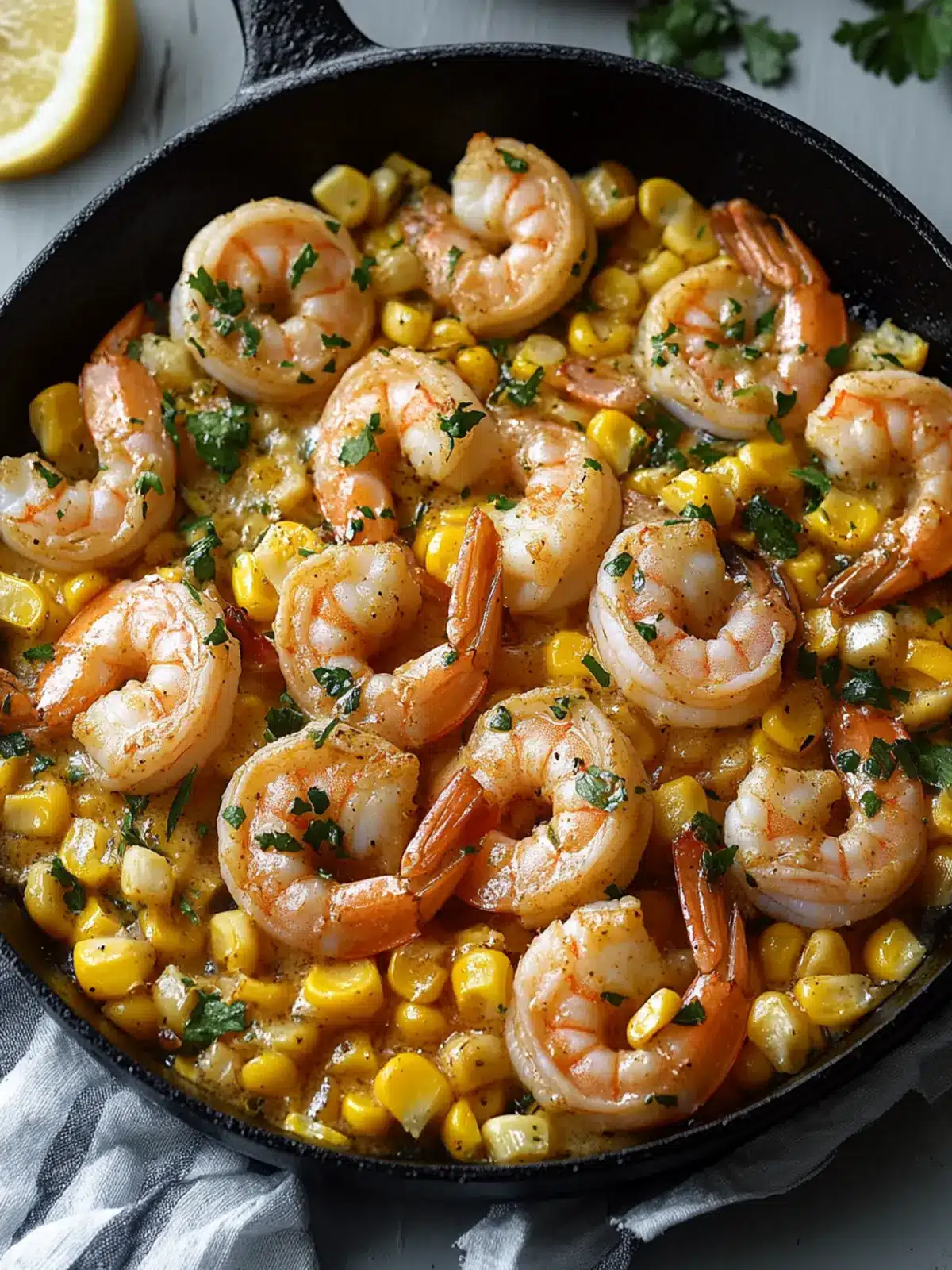 Garlic Butter Shrimp & Corn Skillet for Easy Weeknight Joy 2 Garlic Butter Shrimp & Corn Skillet