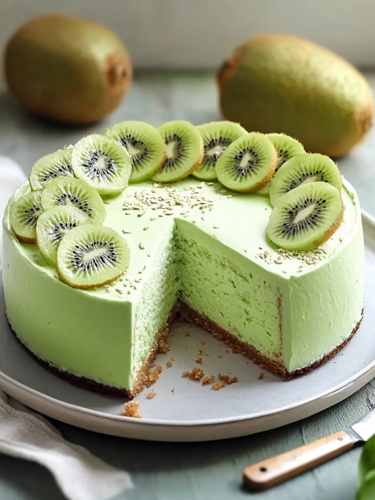 Kiwi Mousse Cake: A Refreshing Twist for Sweet Lovers 2 Kiwi Mousse Cake