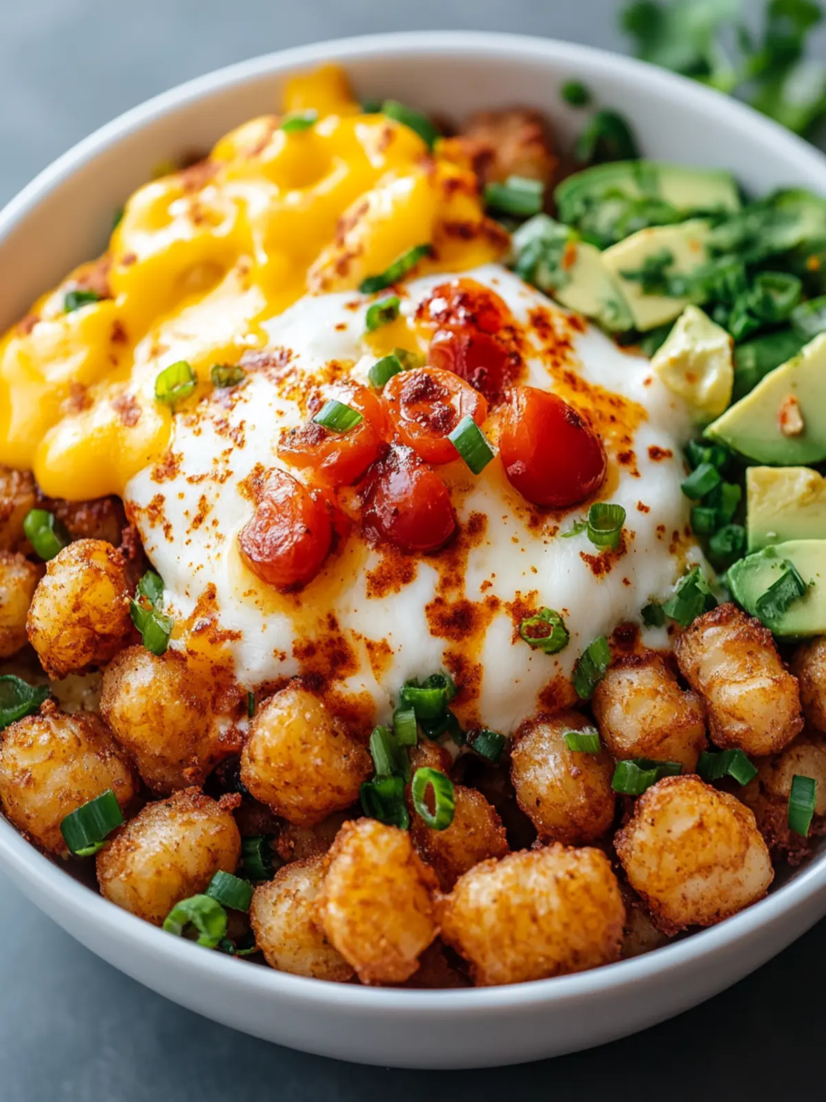 Irresistible Tater Tot Breakfast Bowl for Ultimate Comfort Mornings 3 Tater Tot Breakfast Bowl