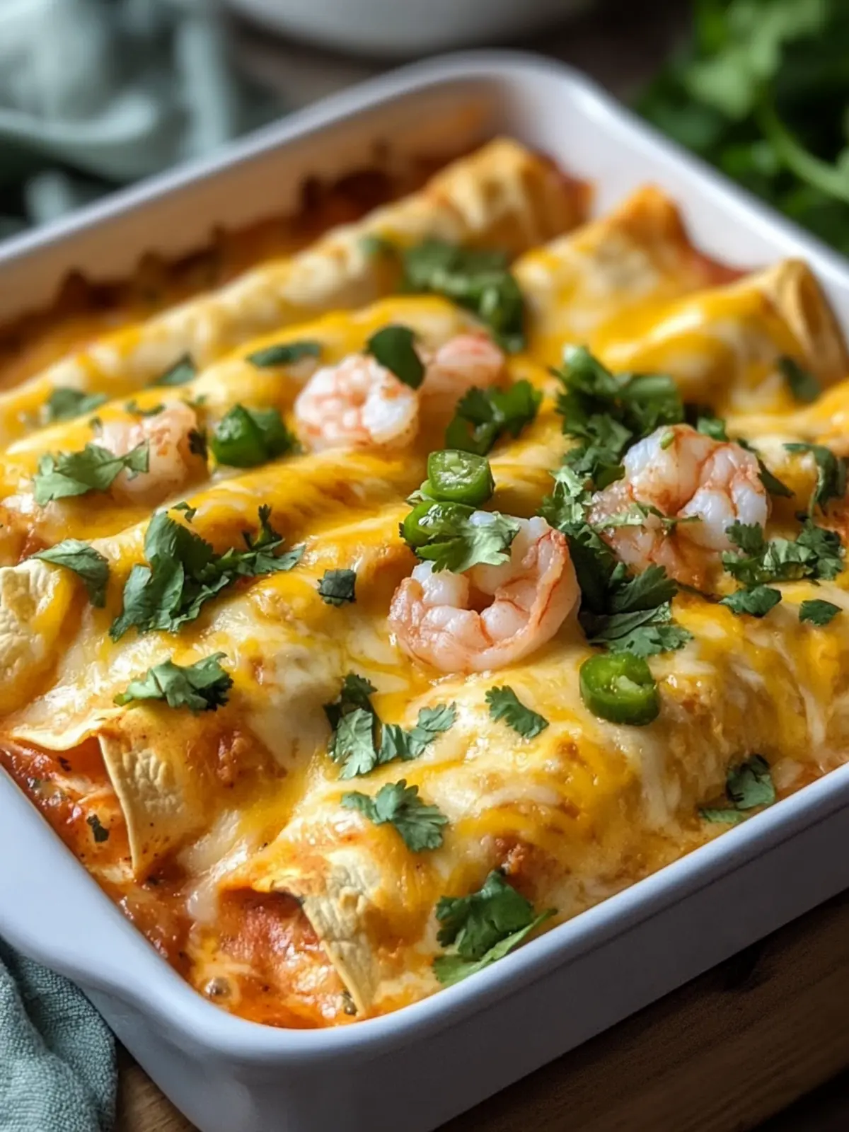 Cheesy Shrimp Enchiladas Ready in 40 Minutes Flat 2 Shrimp Enchiladas