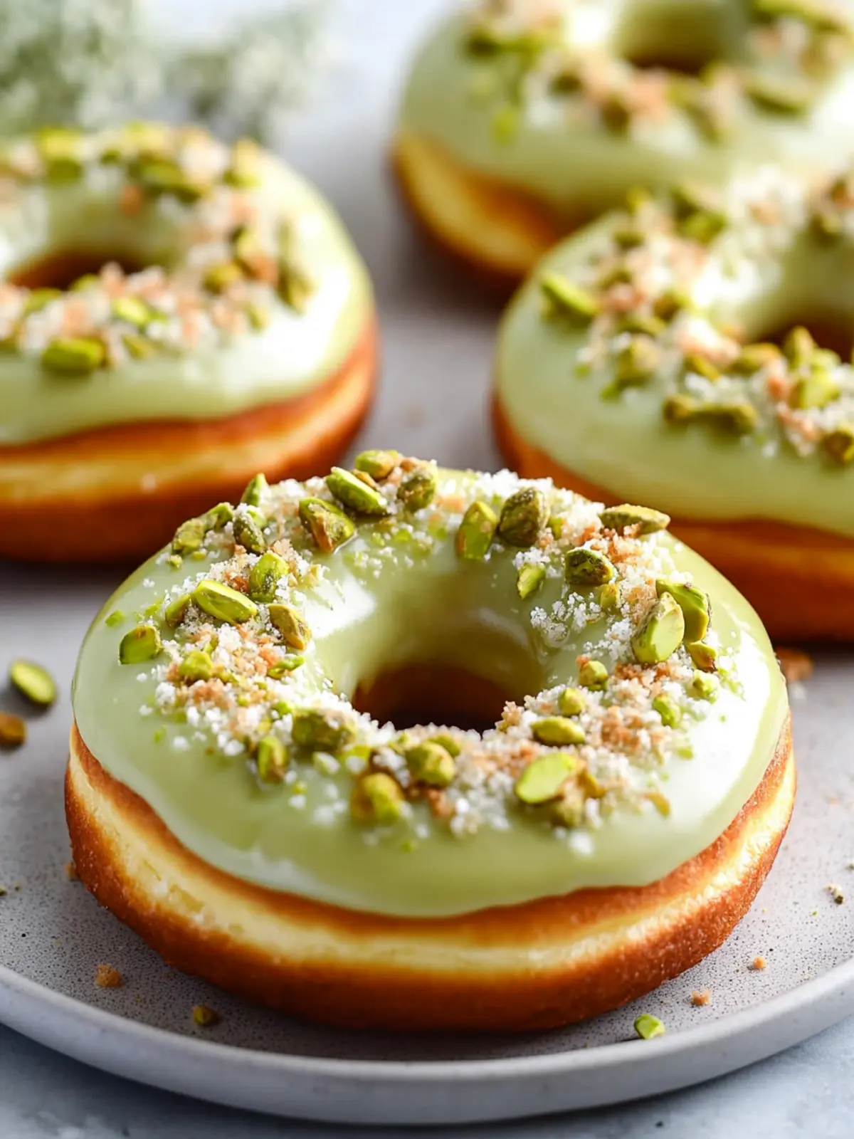 Pistachio Cream Donuts That Will Brighten Your Morning 4 Pistachio Cream Donuts