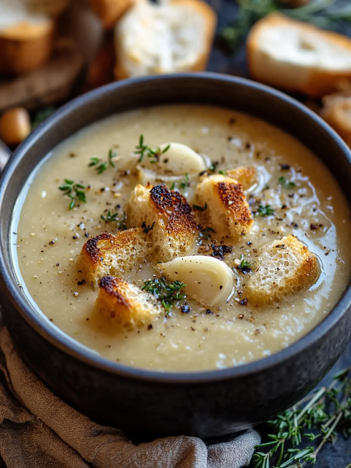 Deliciously Creamy Country French Garlic Soup to Warm Your Soul 3 Country French Garlic Soup