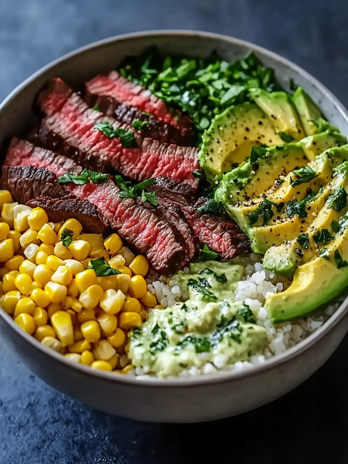 Steak, Avocado & Roasted Corn Bowl: Your New Go-To Meal 4 Steak, Avocado & Roasted Corn Bowl