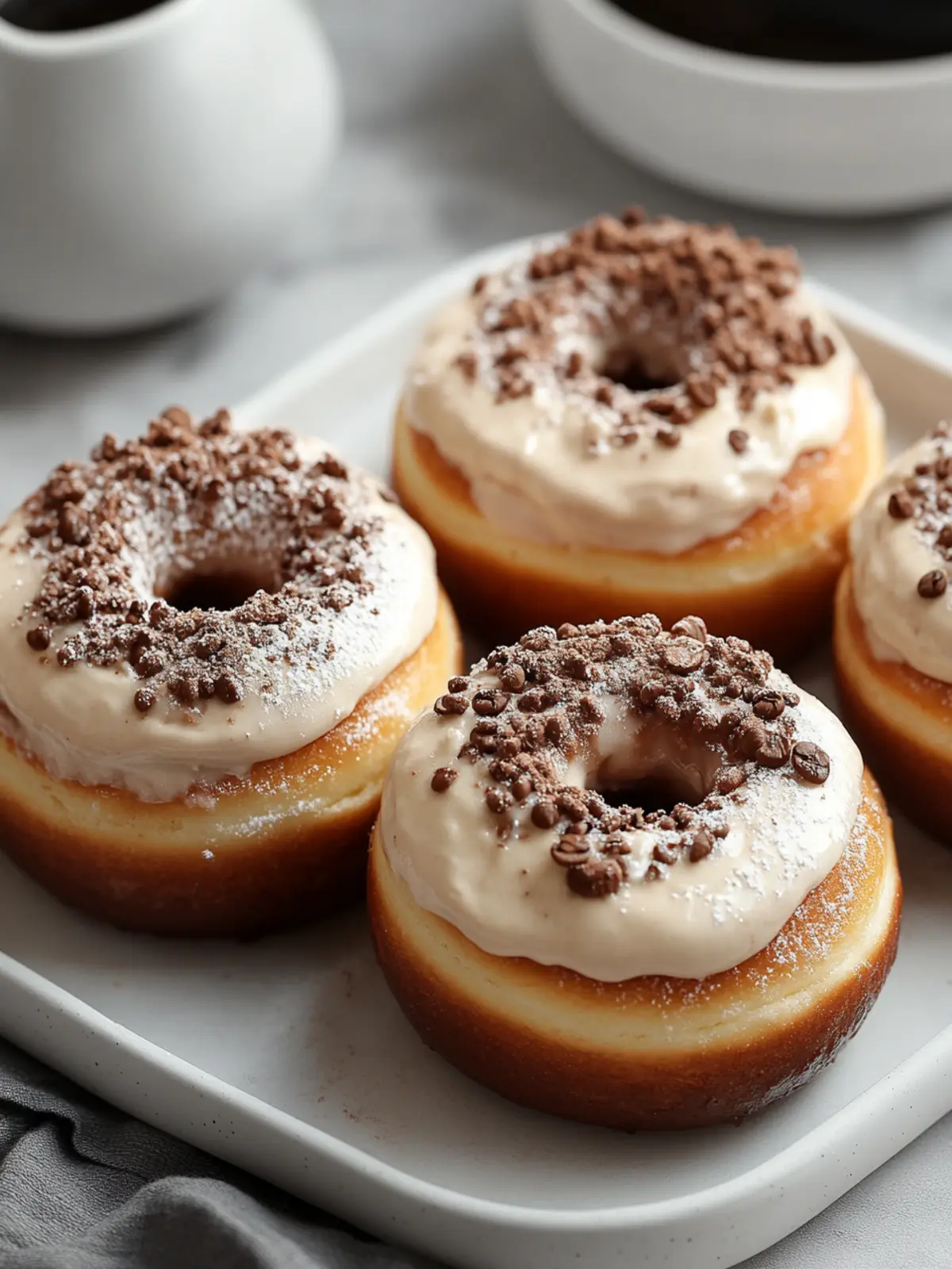 Coffee Cream-Filled Donuts for a Cozy Morning Delight 2 Coffee Cream-Filled Donuts