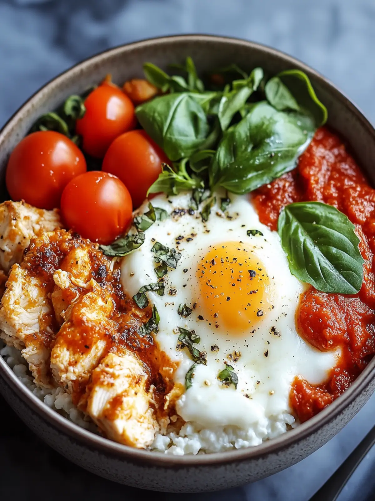 High Protein Chicken Parm Cottage Cheese Bowl for Ultimate Yum 2 High Protein Chicken Parm Cottage Cheese Bowl