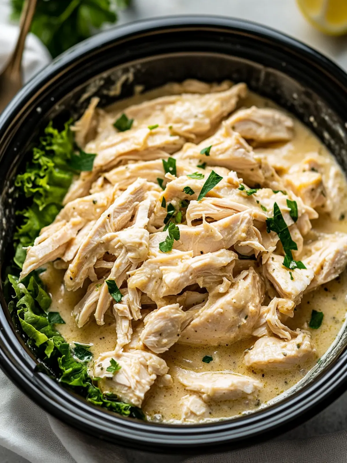 Crockpot Chicken & Dressing Bliss for Effortless Family Dinners 4 Crockpot Chicken & Dressing Bliss