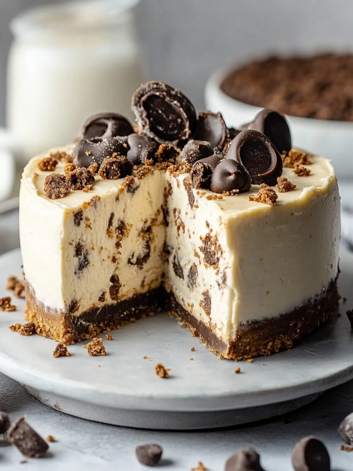 Decadent Cookie Dough Cheesecake for Easy No-Bake Indulgence 2 Cookie Dough Cheesecake