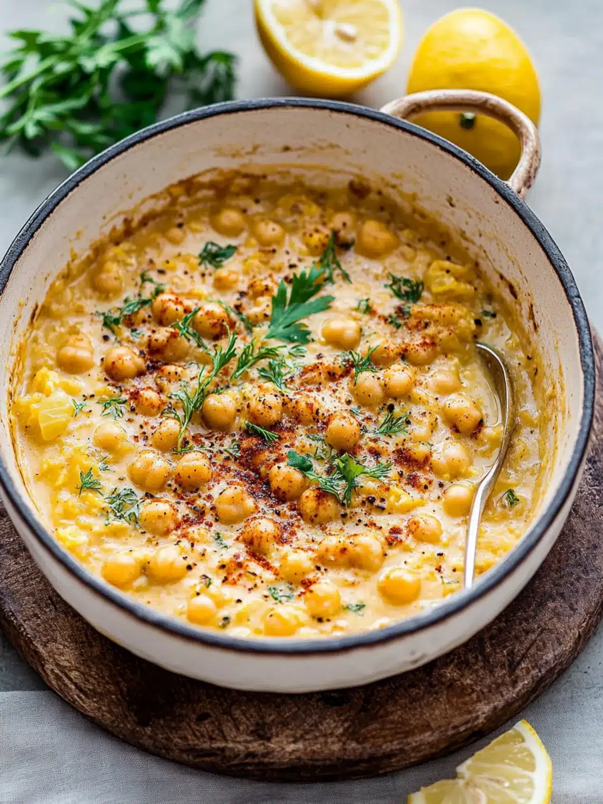 Creamy Lemon Chickpea Stew for Cozy Nights In 4 Lemon chickpea stew