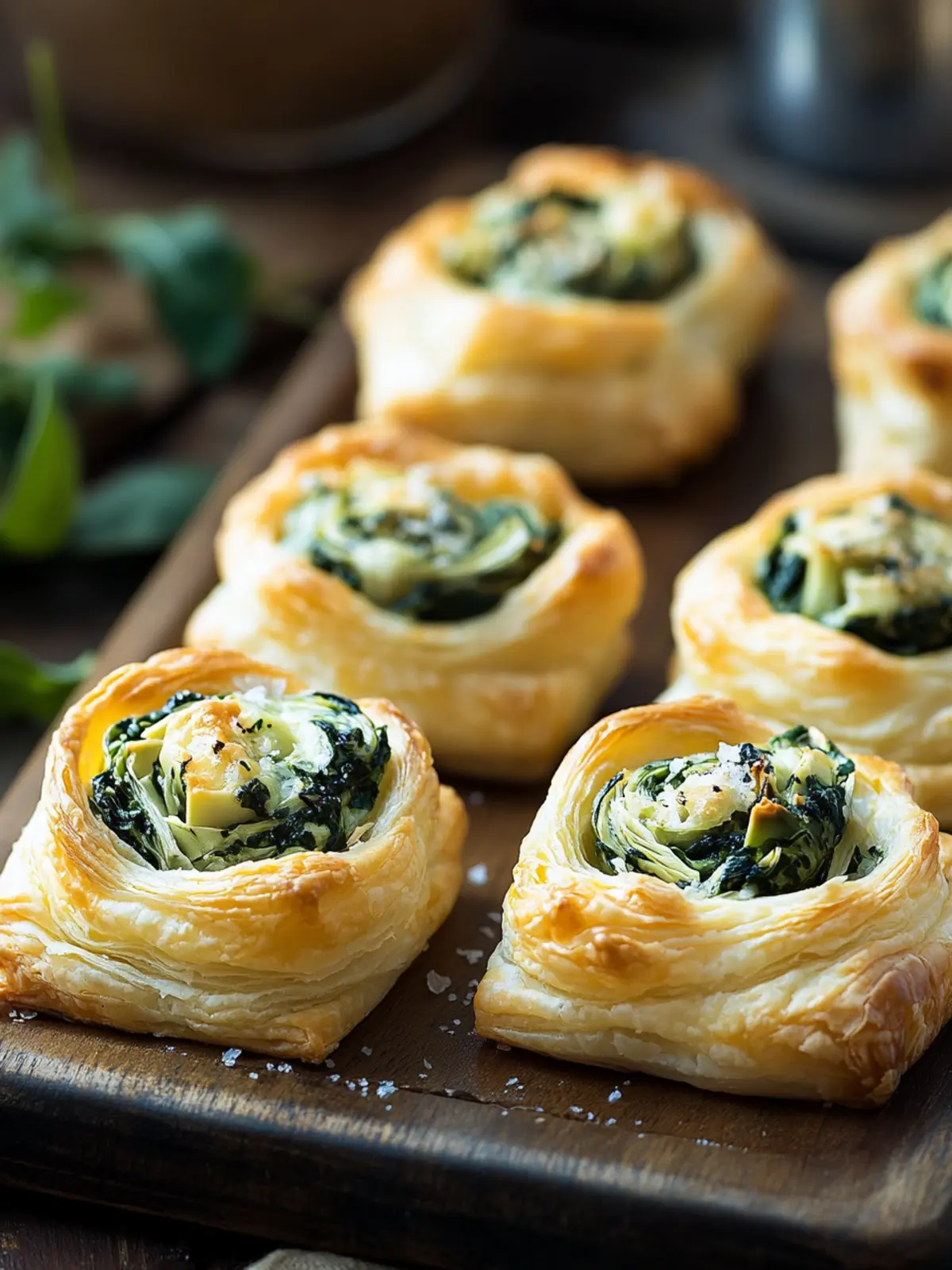 Savory Spinach and Artichoke Puff Pastry Bites You ll Love 2 Spinach and Artichoke Puff Pastry Bites