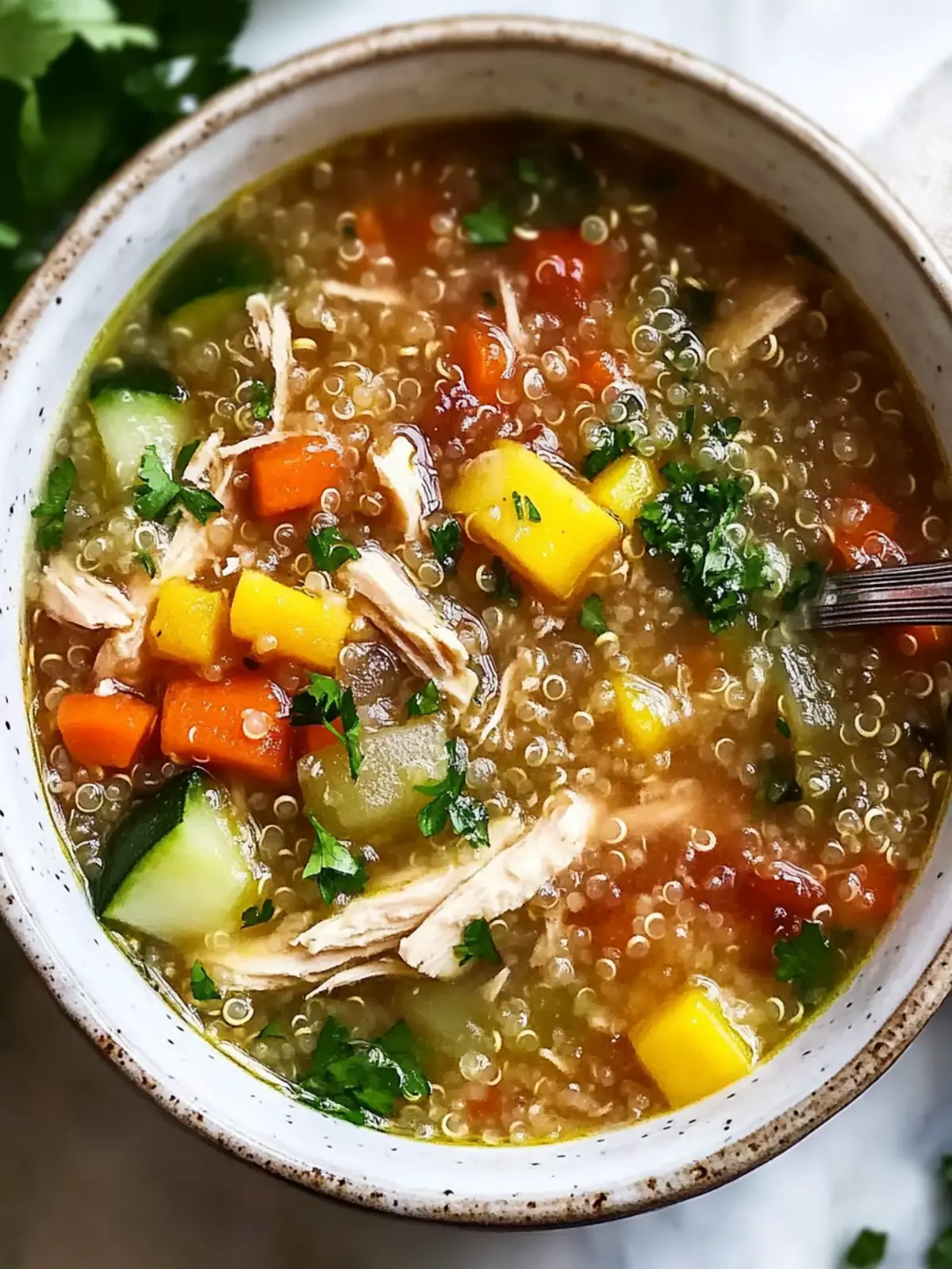 Savor the Warmth: Chicken Vegetable Quinoa Soup Delight 4 Chicken Vegetable Quinoa Soup