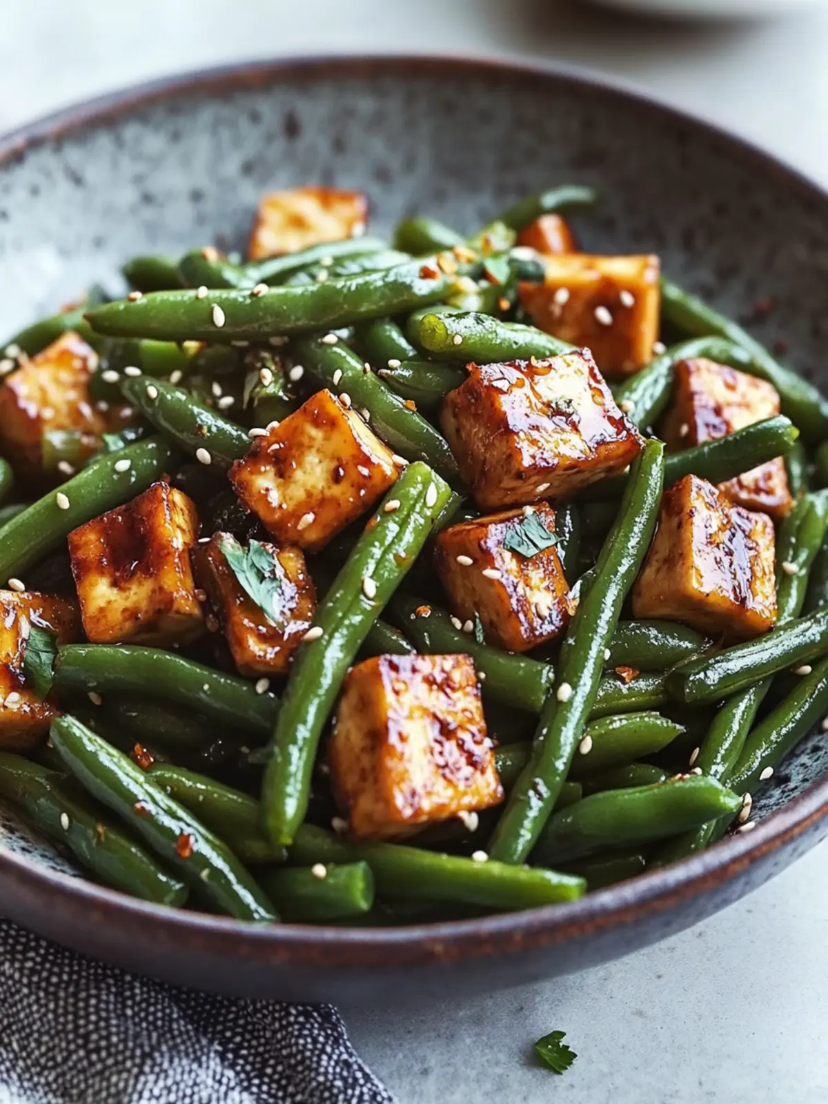 Garlicky Green Beans and Tofu: Crispy Vegan Comfort Food 2 Garlicky Green Beans and Tofu