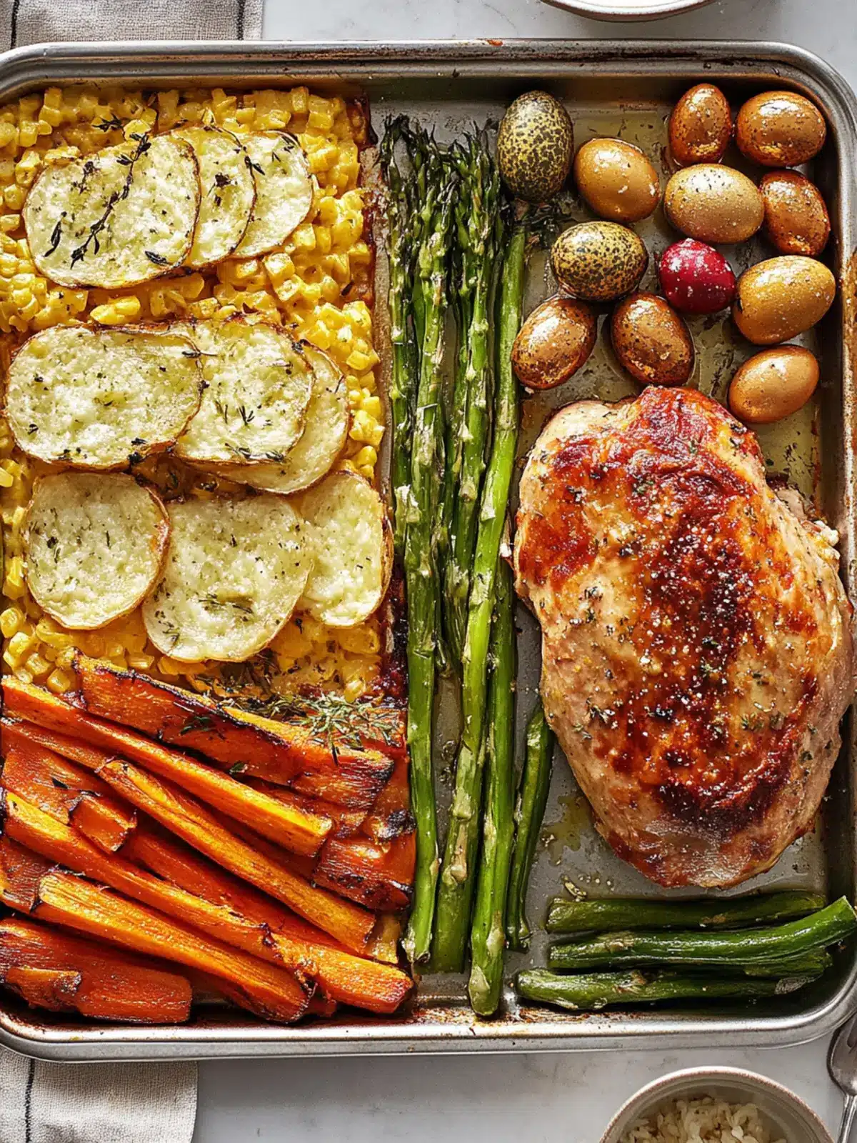 Sheet-Pan Easter Dinner: Effortless Feast with Maple Ham 4 Sheet-Pan Easter Dinner