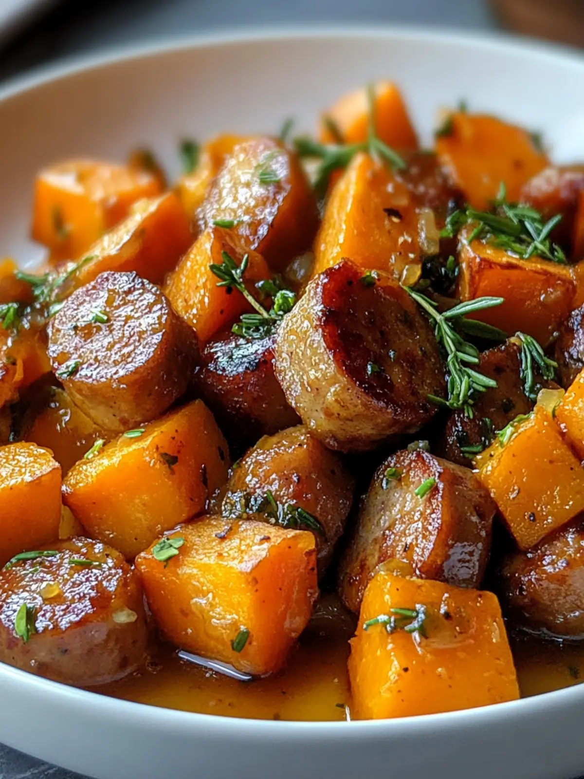 Savor Sweet Sausage and Sweet Potatoes with Honey Garlic Sauce 3 Sausage And Sweet Potatoes With Honey Garlic Sauce