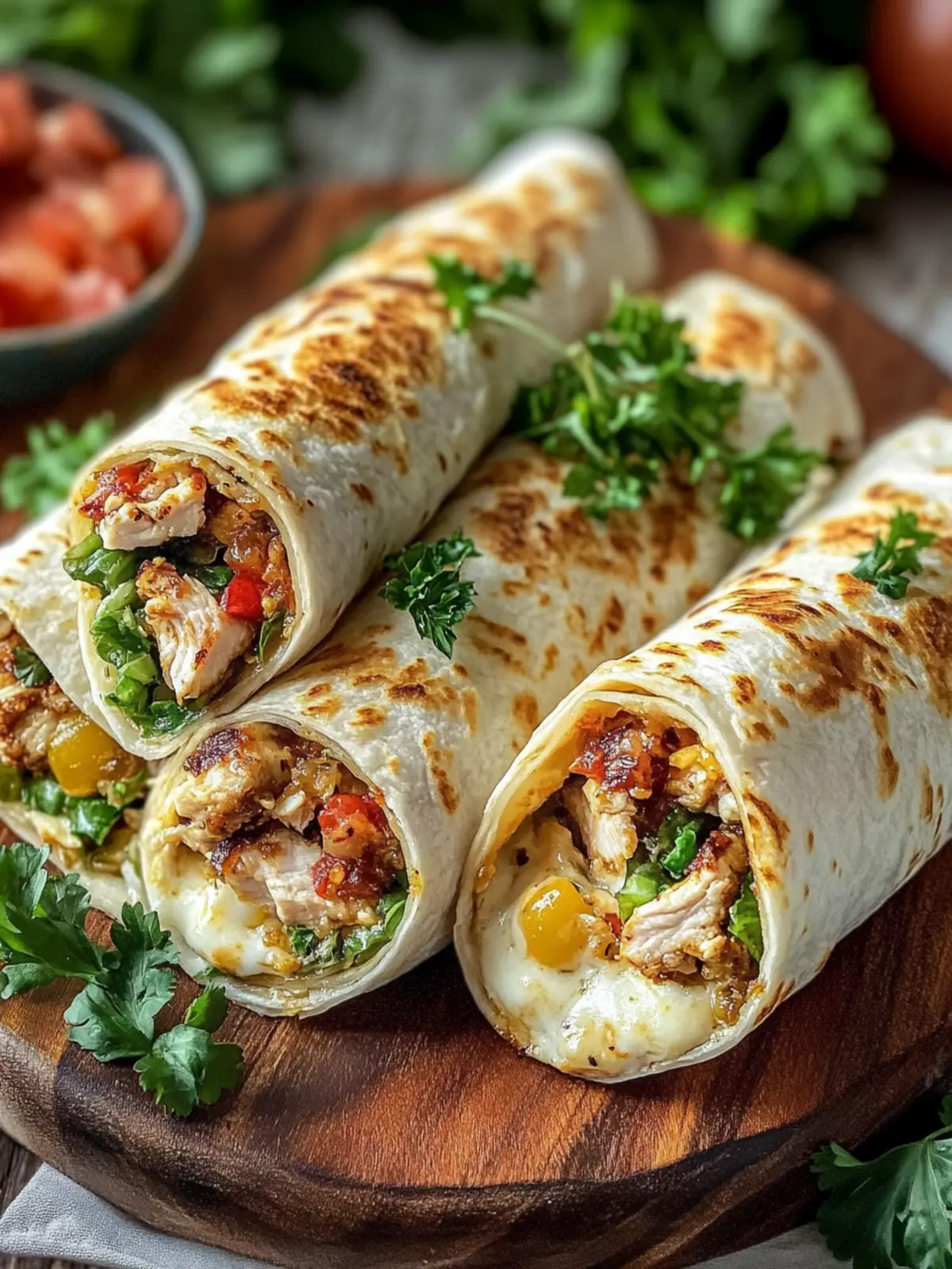 Cozy Cheesy Garlic Chicken Wraps for a Quick Comfort Meal 2 Cozy Cheesy Garlic Chicken Wraps