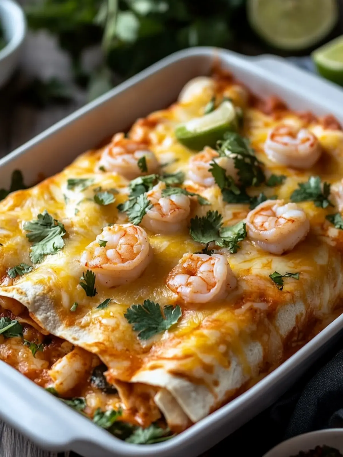 Cheesy Shrimp Enchiladas Ready in 40 Minutes Flat 3 Shrimp Enchiladas