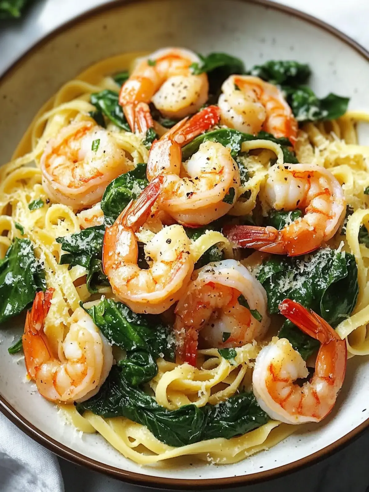 Shrimp Spinach Pasta: A Light and Lively Dinner Delight 2 Shrimp Spinach Pasta