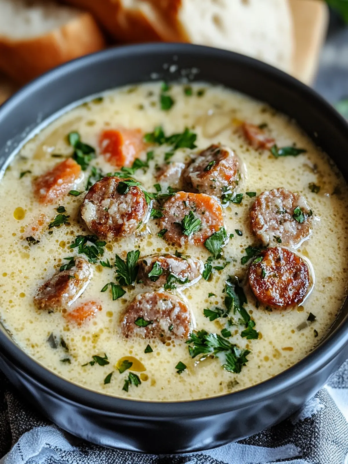 Creamy Parmesan Italian Sausage Soup That Warms Your Soul 2 Creamy Parmesan Italian Sausage Soup
