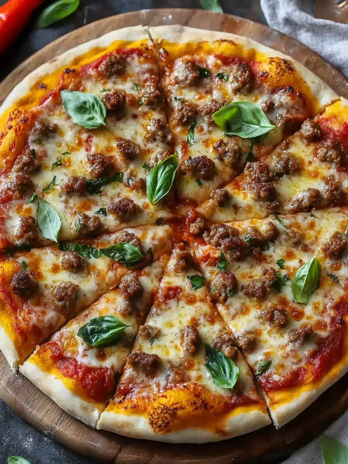 Mouthwatering Homemade Sausage Pizza That Wins Hearts 2 Sausage Pizza