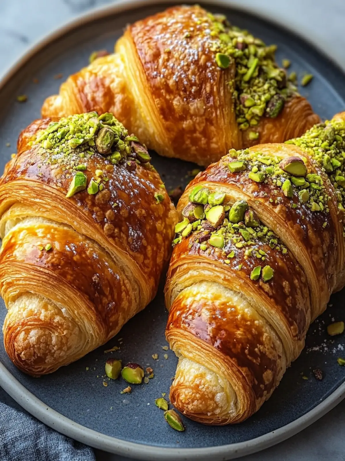 Golden Pistachio Croissants: Your New Favorite Breakfast Treat 4 Golden Pistachio Croissants