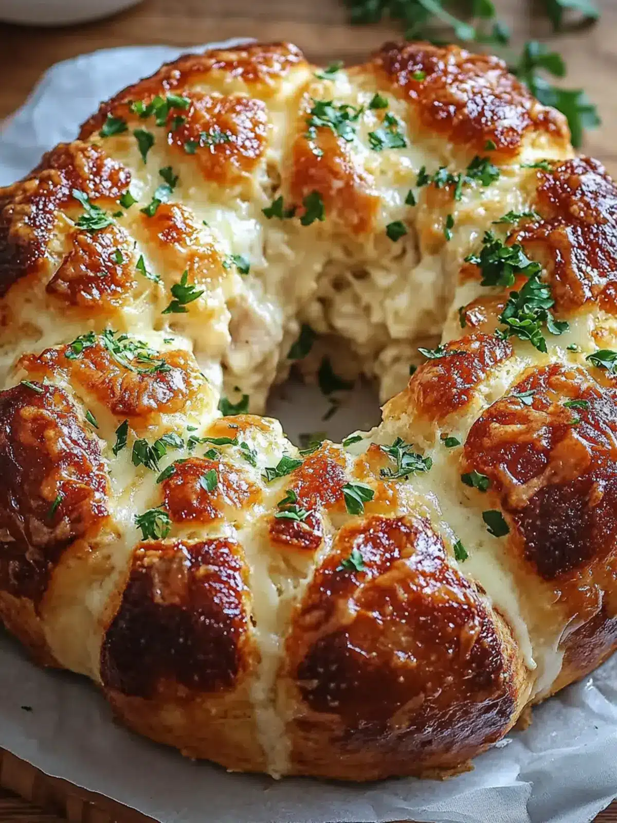 Savory Chicken Alfredo Monkey Bread You ll Crave Again! 2 Chicken Alfredo Monkey Bread