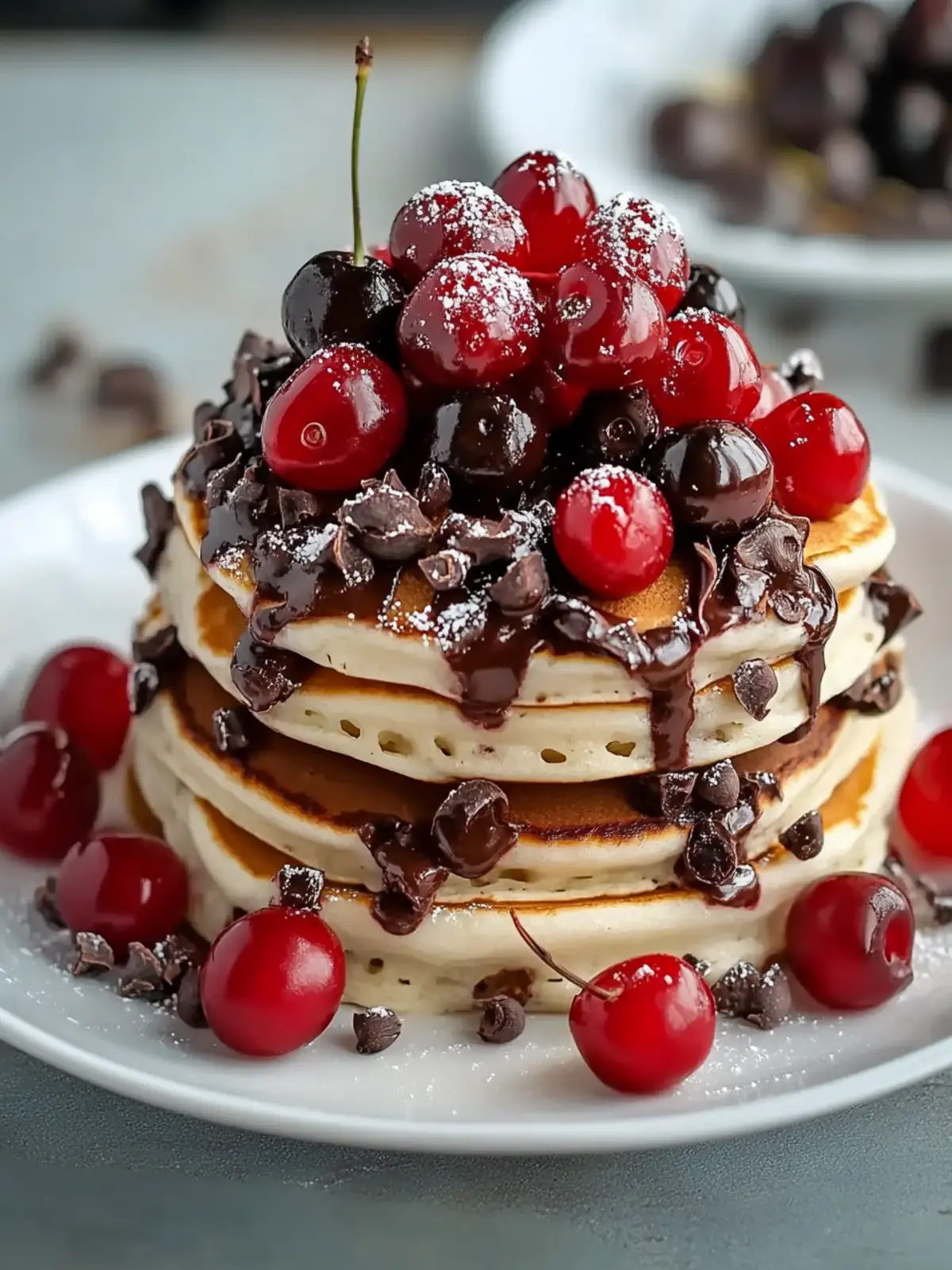 Decadent Chocolate Cherry Pancakes for a Sweet Morning Treat 3 Chocolate Cherry Pancakes
