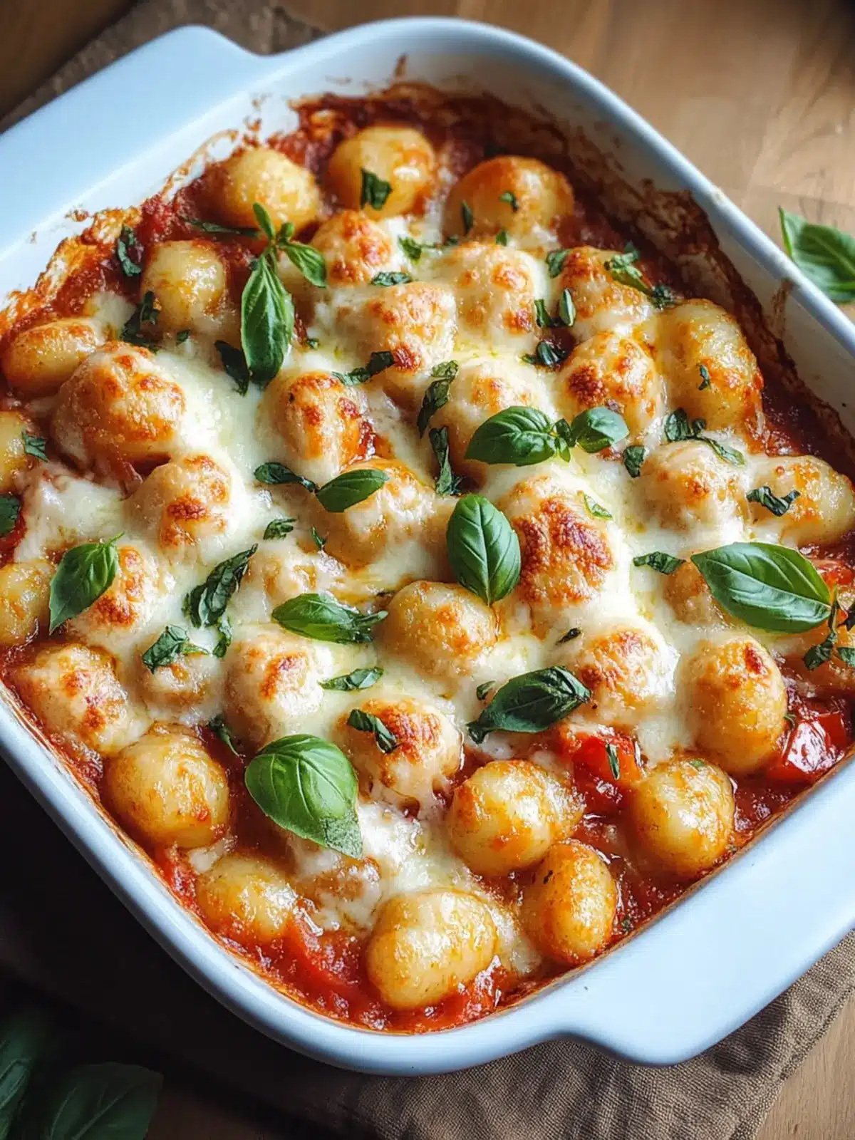 Baked Gnocchi with Tomato & Mozzarella: Comfort Food Bliss 3 Baked Gnocchi with Tomato & Mozzarella