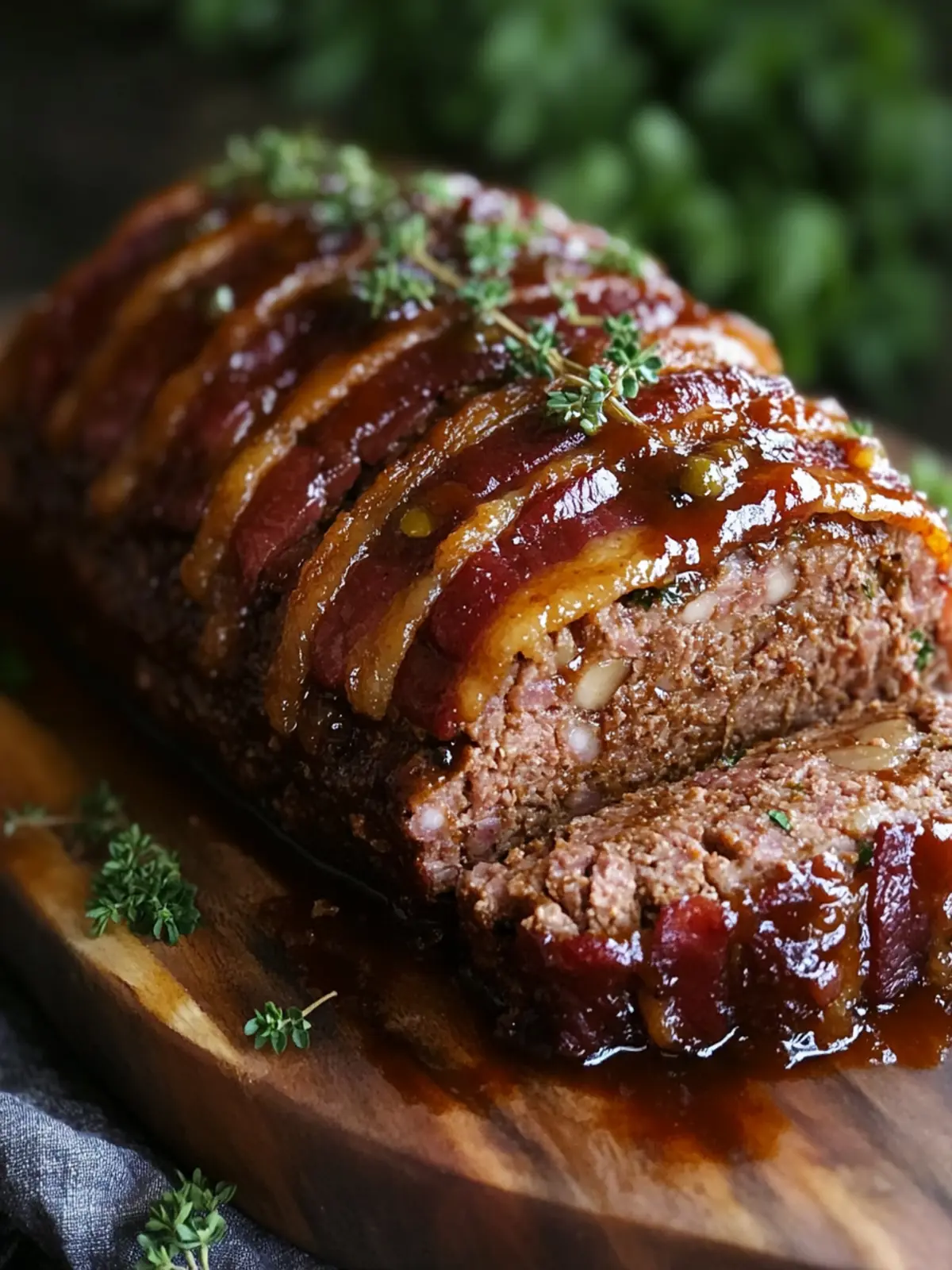 Savor Ultimate Whiskey BBQ Meatloaf with a Crispy Bacon Blanket 4 Whiskey BBQ Meatloaf with Bacon Blanket