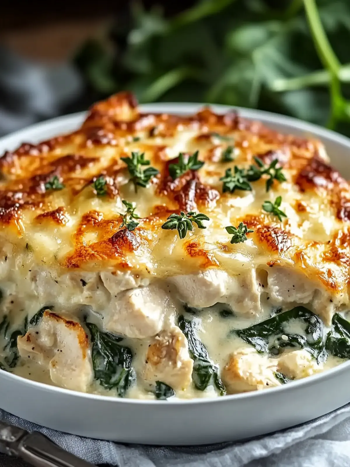 Creamy Chicken and Spinach Casserole for Busy Weeknights 2 Creamy Chicken and Spinach Casserole