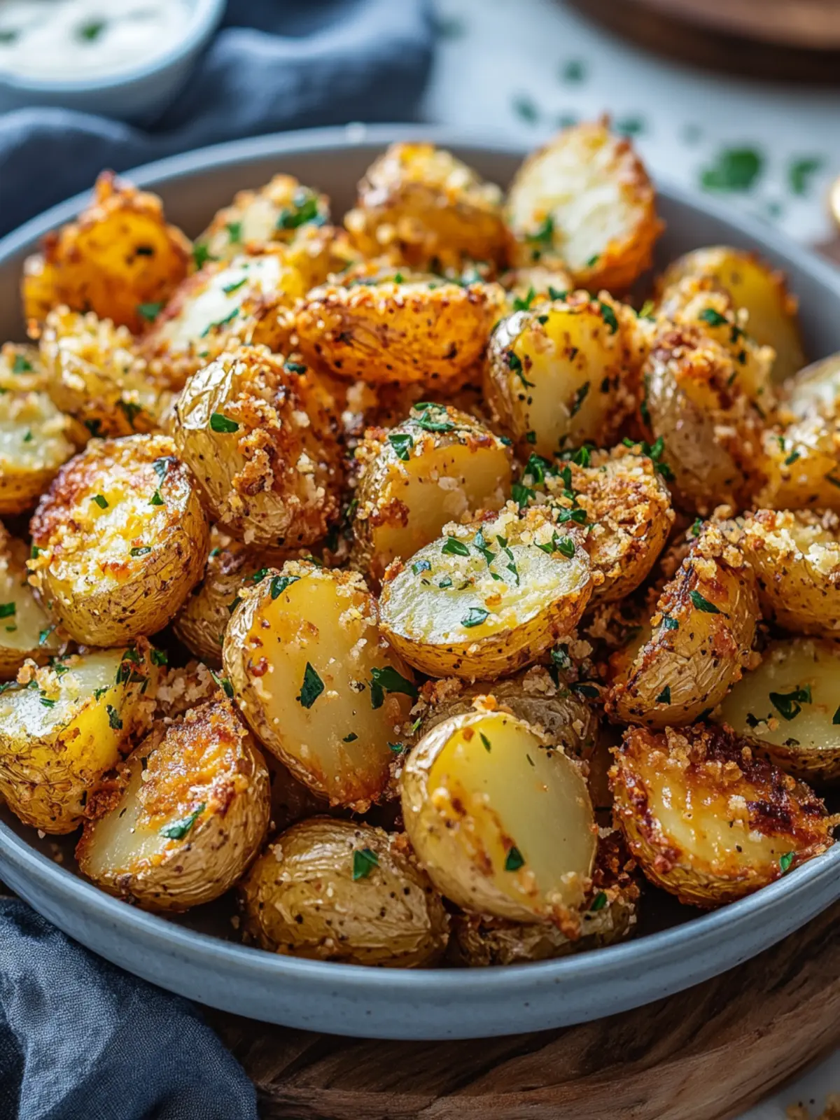 Crispy Cheesy Garlic Roasted Potatoes for Ultimate Comfort Meals 2 Crispy Cheesy Garlic Roasted Potatoes
