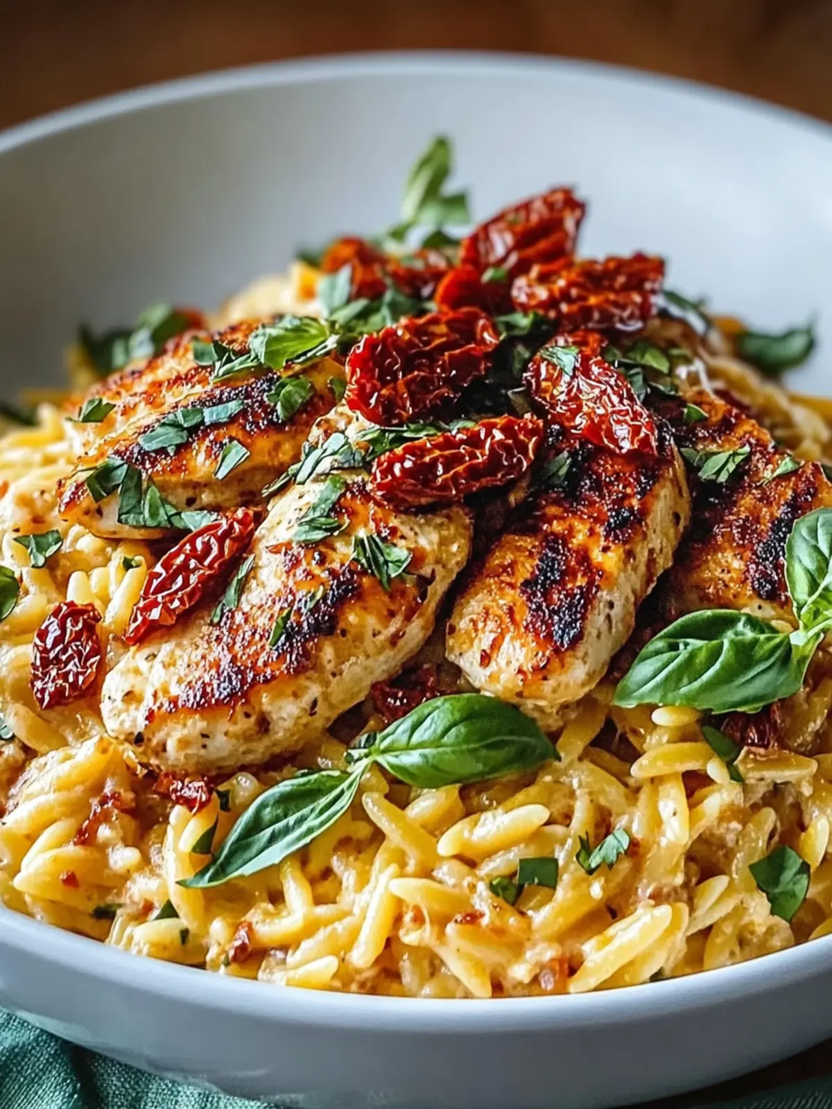 Creamy Sun-Dried Tomato Chicken Orzo: A Cozy Dinner Delight 3 Creamy Sun-Dried Tomato Chicken Orzo